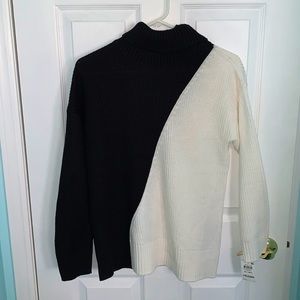 Alfani two-tone turtleneck sweater